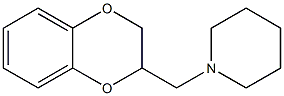 1-(2,3-dihydro-1,4-benzodioxin-2-ylmethyl)piperidine Struktur