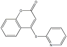 4-(2-pyridinylsulfanyl)-2H-chromen-2-one Struktur