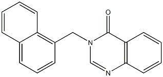 3-(1-naphthylmethyl)-4(3H)-quinazolinone Struktur