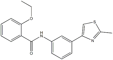 2-ethoxy-N-[3-(2-methyl-1,3-thiazol-4-yl)phenyl]benzamide Struktur