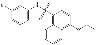 N-(3-bromophenyl)-4-(ethyloxy)naphthalene-1-sulfonamide Struktur