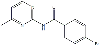 4-bromo-N-(4-methyl-2-pyrimidinyl)benzamide Struktur