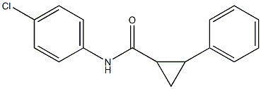 N-(4-chlorophenyl)-2-phenylcyclopropanecarboxamide Struktur