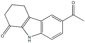 6-acetyl-2,3,4,9-tetrahydro-1H-carbazol-1-one Struktur