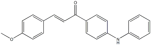 1-(4-anilinophenyl)-3-(4-methoxyphenyl)-2-propen-1-one Struktur