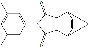 4-(3,5-dimethylphenyl)-4-azatetracyclo[5.3.2.0~2,6~.0~8,10~]dodec-11-ene-3,5-dione Struktur