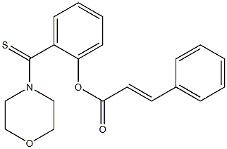 2-(4-morpholinylcarbothioyl)phenyl 3-phenylacrylate Struktur