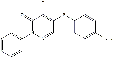 5-[(4-aminophenyl)sulfanyl]-4-chloro-2-phenyl-3(2H)-pyridazinone Struktur