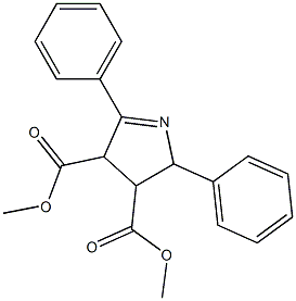 dimethyl 2,5-diphenyl-3,4-dihydro-2H-pyrrole-3,4-dicarboxylate Struktur