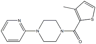 1-[(3-methyl-2-thienyl)carbonyl]-4-(2-pyridinyl)piperazine Struktur