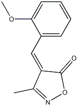 4-(2-methoxybenzylidene)-3-methyl-5(4H)-isoxazolone Struktur