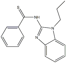 N-(1-propyl-1H-benzimidazol-2-yl)benzenecarbothioamide Struktur