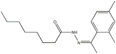 N'-[1-(2,4-dimethylphenyl)ethylidene]octanohydrazide Struktur