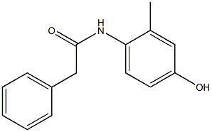 N-(4-hydroxy-2-methylphenyl)-2-phenylacetamide Struktur