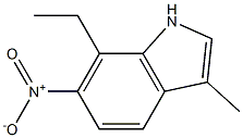 7-ethyl-6-nitro-3-methyl-1H-indole Struktur