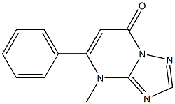 4-methyl-5-phenyl[1,2,4]triazolo[1,5-a]pyrimidin-7(4H)-one Struktur