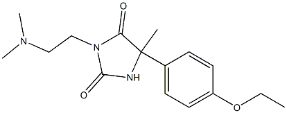 3-[2-(dimethylamino)ethyl]-5-(4-ethoxyphenyl)-5-methyl-2,4-imidazolidinedione Struktur