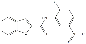 N-{2-chloro-5-nitrophenyl}-1-benzofuran-2-carboxamide Struktur