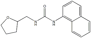 N-(1-naphthyl)-N'-(tetrahydro-2-furanylmethyl)urea Struktur