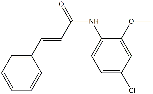 N-(4-chloro-2-methoxyphenyl)-3-phenylacrylamide Struktur