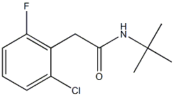 N-(tert-butyl)-2-(2-chloro-6-fluorophenyl)acetamide Struktur