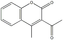 3-acetyl-4-methyl-2H-chromen-2-one Struktur