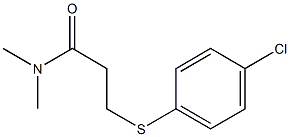 3-[(4-chlorophenyl)sulfanyl]-N,N-dimethylpropanamide Struktur