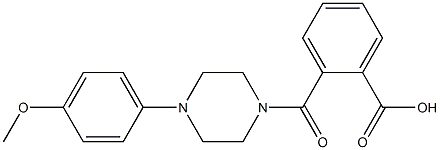 2-{[4-(4-methoxyphenyl)-1-piperazinyl]carbonyl}benzoic acid Struktur