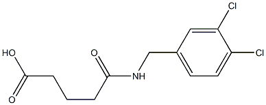 5-[(3,4-dichlorobenzyl)amino]-5-oxopentanoic acid Struktur