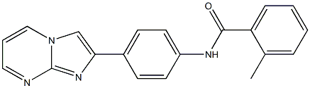 N-(4-imidazo[1,2-a]pyrimidin-2-ylphenyl)-2-methylbenzamide Struktur