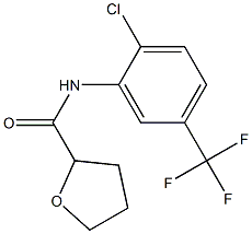 N-[2-chloro-5-(trifluoromethyl)phenyl]tetrahydro-2-furancarboxamide Struktur