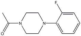 1-acetyl-4-(2-fluorophenyl)piperazine Struktur