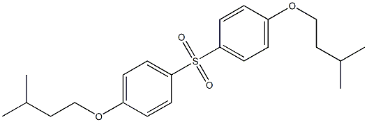 1-(isopentyloxy)-4-{[4-(isopentyloxy)phenyl]sulfonyl}benzene Struktur