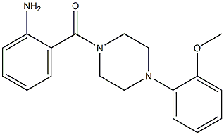 2-{[4-(2-methoxyphenyl)-1-piperazinyl]carbonyl}phenylamine Struktur