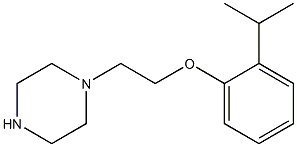 2-isopropylphenyl 2-(1-piperazinyl)ethyl ether Struktur