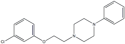 3-chlorophenyl 2-(4-phenyl-1-piperazinyl)ethyl ether Struktur