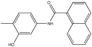 N-(3-hydroxy-4-methylphenyl)-1-naphthamide Struktur