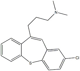 N-[3-(2-chlorodibenzo[b,f]thiepin-10-yl)propyl]-N,N-dimethylamine Struktur