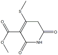 methyl 4-(methylsulfanyl)-2,6-dioxo-1,2,5,6-tetrahydro-3-pyridinecarboxylate Struktur