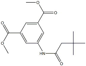 dimethyl 5-[(3,3-dimethylbutanoyl)amino]isophthalate Struktur