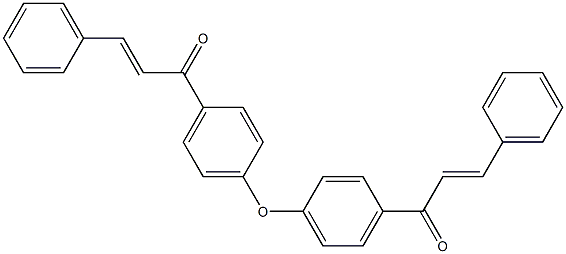 1-[4-(4-cinnamoylphenoxy)phenyl]-3-phenyl-2-propen-1-one Struktur