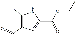 ethyl 4-formyl-5-methyl-1H-pyrrole-2-carboxylate Struktur