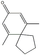 6,10-dimethylspiro[4.5]deca-6,9-dien-8-one Struktur