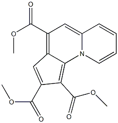 trimethyl cyclopenta[c]quinolizine-1,2,4-tricarboxylate Struktur