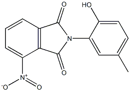 2-(2-hydroxy-5-methylphenyl)-4-nitro-1H-isoindole-1,3(2H)-dione Struktur