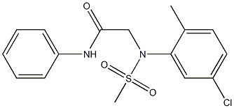 2-[5-chloro-2-methyl(methylsulfonyl)anilino]-N-phenylacetamide Struktur