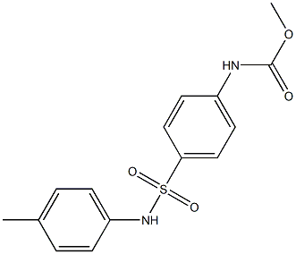 methyl 4-(4-toluidinosulfonyl)phenylcarbamate Struktur