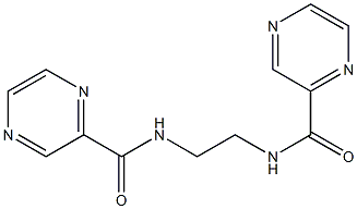 N-{2-[(2-pyrazinylcarbonyl)amino]ethyl}-2-pyrazinecarboxamide Struktur