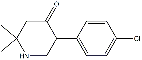 5-(4-chlorophenyl)-2,2-dimethyl-4-piperidinone Struktur