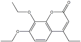 7,8-diethoxy-4-ethyl-2H-chromen-2-one Struktur